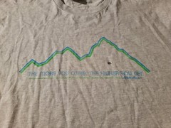 NWT The More You Climb The Higher You Get Eddie Bauer T Shirt 2XL polycotton