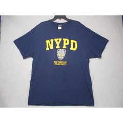 NYPD Navy Blue Iconic Streetwear Urban Graphic Tee TShirt Unisex Size Extra L
