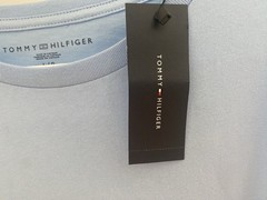 Tommy Hilfiger Men’s L Blue Graphic Print Logo Short Sleeve Crewneck T-Shirt