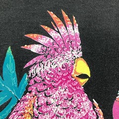 Vintage 1992 Isle of Capri Exotic Birds bright graphic single stitch tee Hanes M
