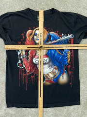 VINTAGE Harley Quinn Shirt Men’s Large Black Rock Eagle Graffiti Single Stitch