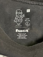 FUCT Aria Giovanni x Dave Naz 2008 Tee BLACK LARGE Shirt Brazzers Vintage RARE