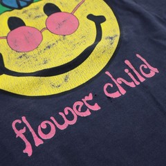 Vtg 90s Flower Child Smiley Face T Shirt Men XL Peace Sign Hippie Tee Streetwear