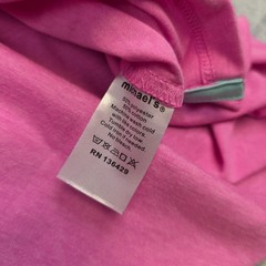 $55 New MICHAEL’S V-Neck SS Shirt Men XL X-LARGE Magenta Pink Cotton Poly Blend