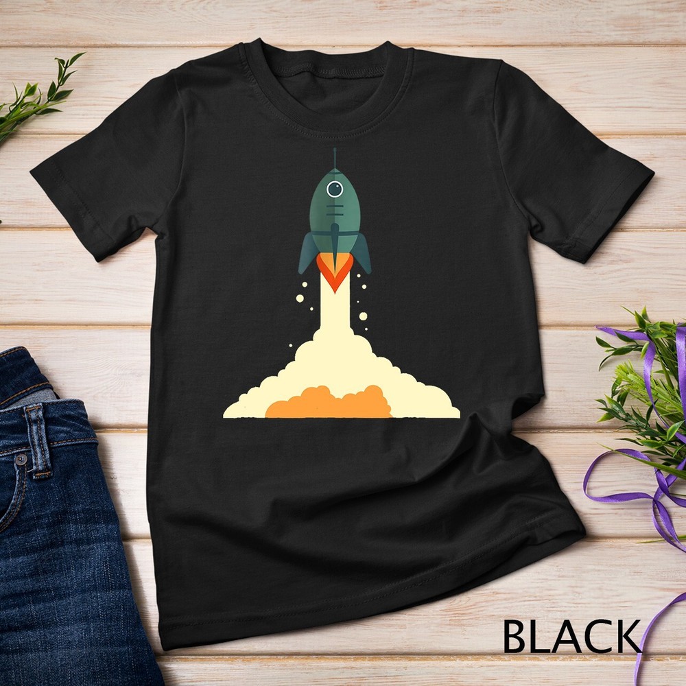 Space Rocket Astronaut T-Shirt Astronomy Exploration Unisex T-shirt