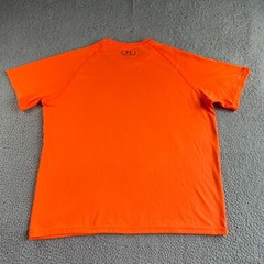 Under Armour T Shirt Mens Extra Large Orange Loose HeatGear High Visibility Neon