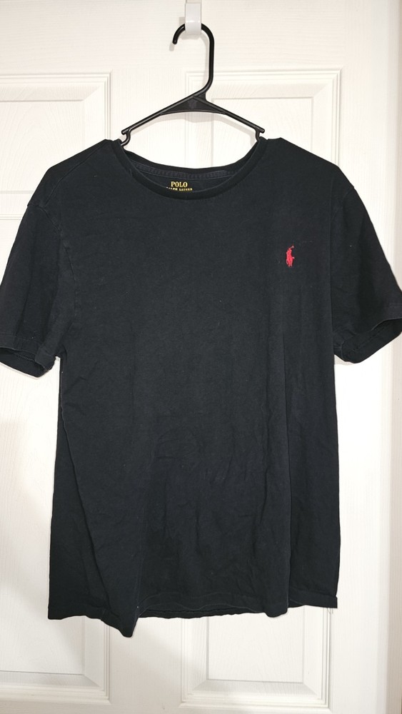 Polo Ralph Lauren Custom Slim Fit Men’s Black crew-Neck T-Shirt Short Sleeve L