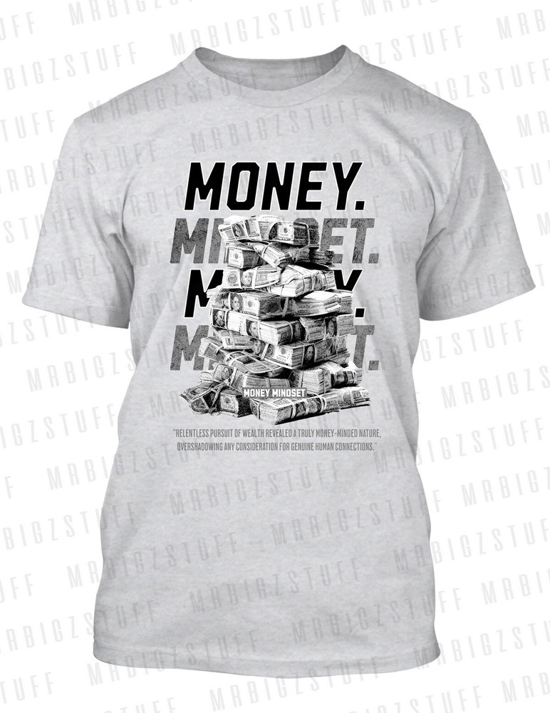 Mens Money Mindset Tee Shirt Pro Club Shaka Big & Tall Air J4 Fear Sneaker