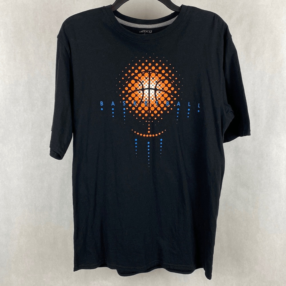 bcg Basketball Tshirt Size Medium Black Short Sleeve