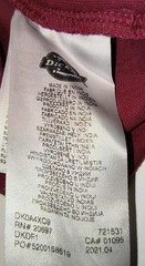 Dickies T-Shirt M Red Burgundy Classic Horseshoe Graphic Logo Cotton Tee Mens