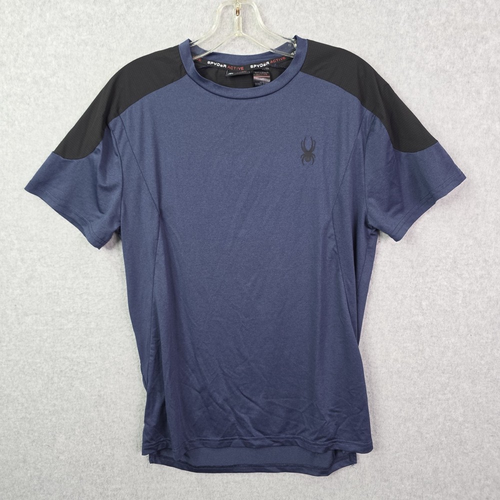 Spyder T Shirt Men’s Sz S Performance Short Sleeve Blue