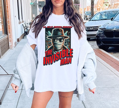 Invisible Man Shirt, Classic Monsters Movie Style Tee, Vintage Horror Apparel