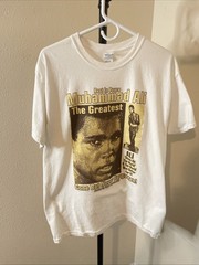 Vintage Y2K Muhammad Ali Rest In Peace Shirt Men’s Large White Shirt Men’s Large