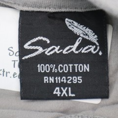 Sada Shirt Mens 4XL Gray Crew Neck Tee Short-sleeve undershirt Casual