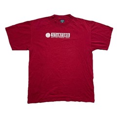 Vintage MV Sport Stanford University T-Shirt Red Mens Large NCAA Collegiate Tee