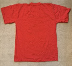 NEW!! Albania Red T-Shirt Tee Cotton Black Print Crewneck Mens LARGE & Map NWOT