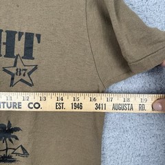 Vintage 80s Exercise Bright Star T-Shirt Military Brown Size M Made in USA