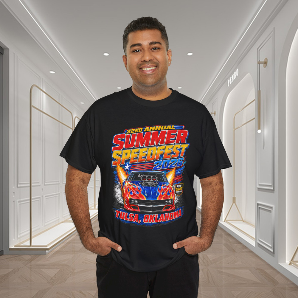 Summer Speedfest 2026 Tulsa Oklahoma Drag Racing Graphic T-Shirt