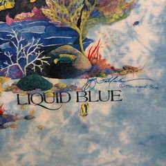 Vintage 1992 Coral Reef Aquatic Paradise Liquid Blue T-Shirt Men XL Tie Dye Fish