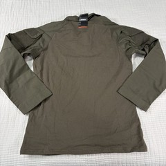 NEW Tacvasen Tactical Shirt Mens Medium Brown Rip Stop Hiking Hunting Combat