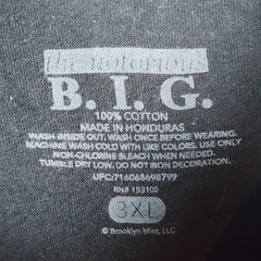Brooklyn Mint Biggie Smalls T-Shirt Men 3XL Black Life After Death Graphic Tee