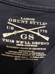 Grunt Style Mens T-Shirt Nothing Better Than Peeing Outside Black Size Large