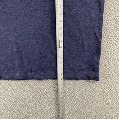 Faherty Shirt Mens Medium Blue Cloud Cotton Long Sleeve Henley Raglan Top