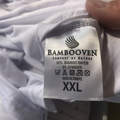 BAMBOOVEN Men’s O-Neck T-Shirt – Premium Bamboo, Classic 926 0629 XXL WhIte 3