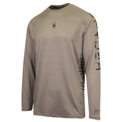 Spyder Men’s T-Shirt Grey UPF30+ Rash Guard L/S (S01E)