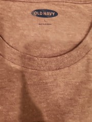 New DC Comics Distressed Batman Logo Mens Large Soft Light Heather Grey Tee
