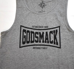 Godsmack Mens Est 1995 Unforgettable Heather Gray Tank Top Shirt New Medium