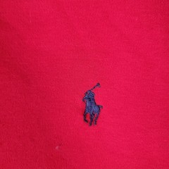 Ralph Lauren Sport Turtleneck Mens Size M Red Long Sleeve Cotton Pony Logo