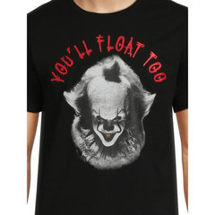 Stephen King’s IT Pennywise Tag-Free Men’s Graphic T-Shirt Size XL (46-48)