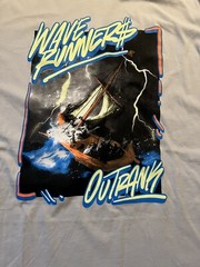outrank Grey Wave Runner Shirt Size 2xl