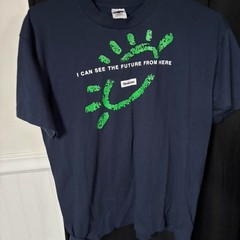Steelcase I can see the future from here tee size xl on the fruit of the loom ta