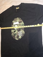 A Bathing Ape Ape Head Logo Graphic Cotton Shirt Mens Medium