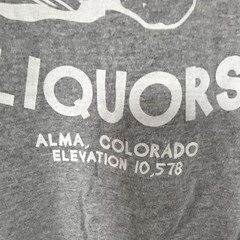 Gildan Ultra Cotton Men’s XL Gray Crew Neck Short Sleeve Liquor Graphic T-Shirt