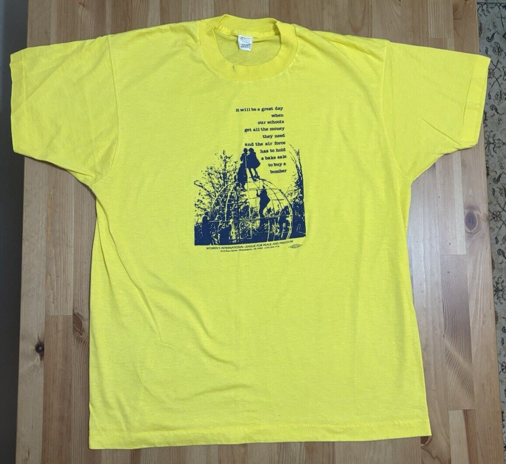 Vintage 1979 Anti-War by Women’s International League For Peace & Freedom Shirt.