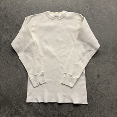 Vintage 1990s Thermal Heavyweight Cotton Thermal Pullover Coldweather Shirt