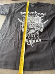 New MOTORHEAD ENGLAND Smoking Snaggletooth Black T-Shirt Size XL