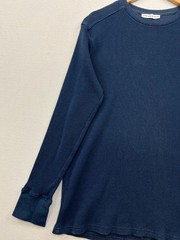 And Now This Mens Blue Thermal Waffle Knit Long Sleeve T-Shirt XL Casual Top