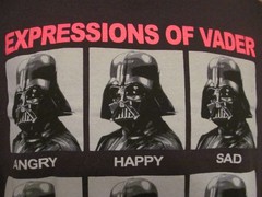 Star Wars – Expressions of Vader T-Shirt, Black, Large