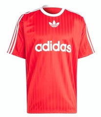 NEW MEN’S ADIDAS ORIGINALS TREFOIL POLY TEE SHIRT SIZE 2XL RED IM9458 Scarlet