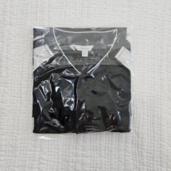 Calvin Klein Raglan Sleeve Button T-Shirt Men’s Medium Black & White EUC LN