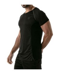 TOF PARIS Muscle Shirt Sports Gym Total Protection T-Shirt Black 40