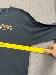 Underdog T-Shirt NYHC Flames Hardcore Band Tee Mens 2XL Black Long Sleeve