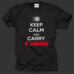 Keep Calm And Carry Canon T-Shirt Tee Shirt Amateur Photographer Tee Christmas