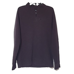 Marc Anthony 1/4 Zip Pullover Purple Black Slim Fit Men’s Medium