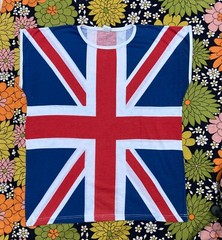 Vintage Rock Shirt UNION JACK 1980’s Muscle T UK British Flag