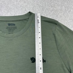 Fjallraven Abisko Wool T Shirt Mens XXL Green Logo Performance Crewneck Outdoor